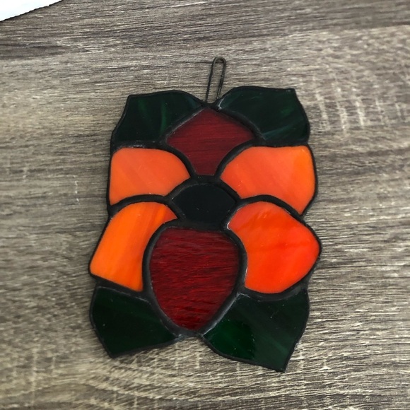 Vibrant Stained Glass Flower Suncatcher - Picture 7 of 11